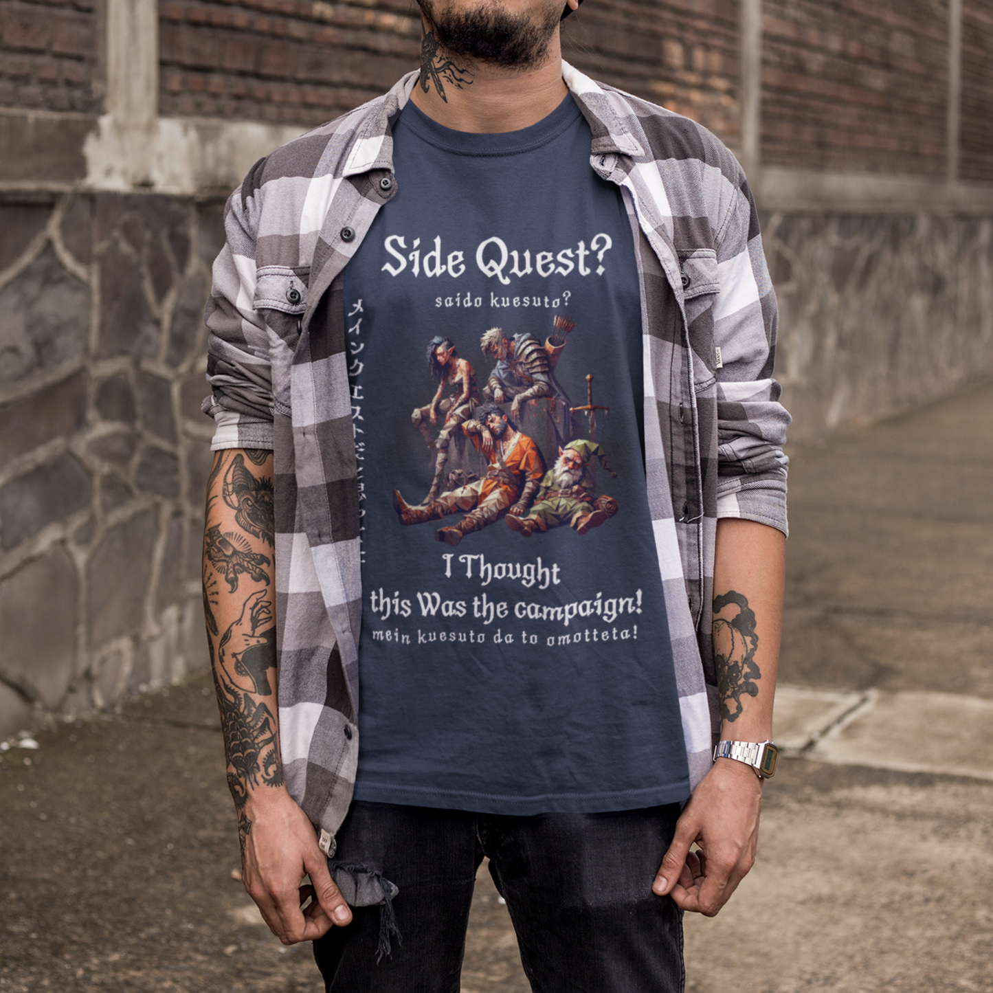 Side Quest? I Thought this Was the Campaign! | Japanese Fantasy Tee