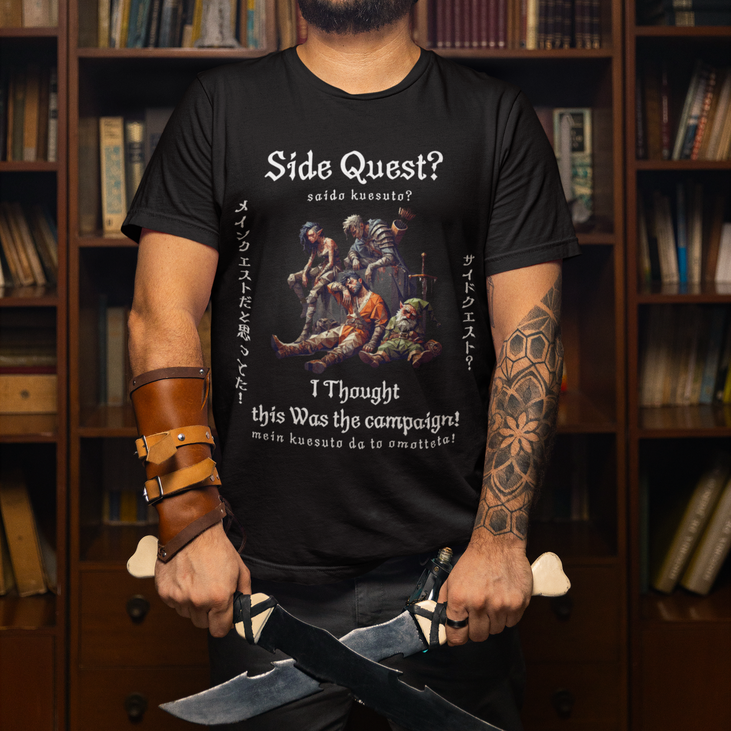 Side Quest? I Thought this Was the Campaign! | Japanese Fantasy Tee