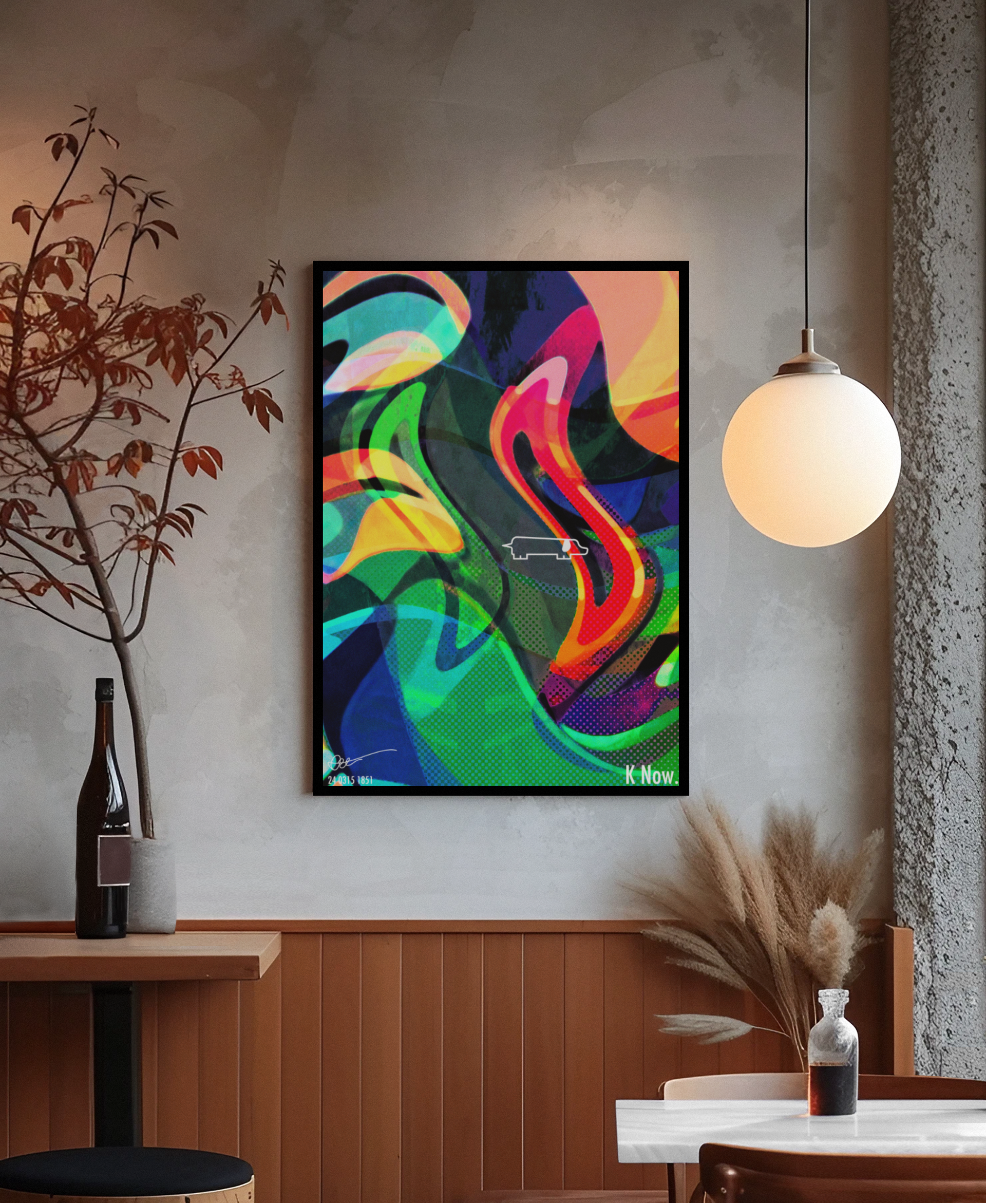 a*o様 特別価格ポスターMuseo De Art Abstractoエドゥアル K-Now by Oharu – A2 Abstract Art Print | Japanese Artist | Vibrant