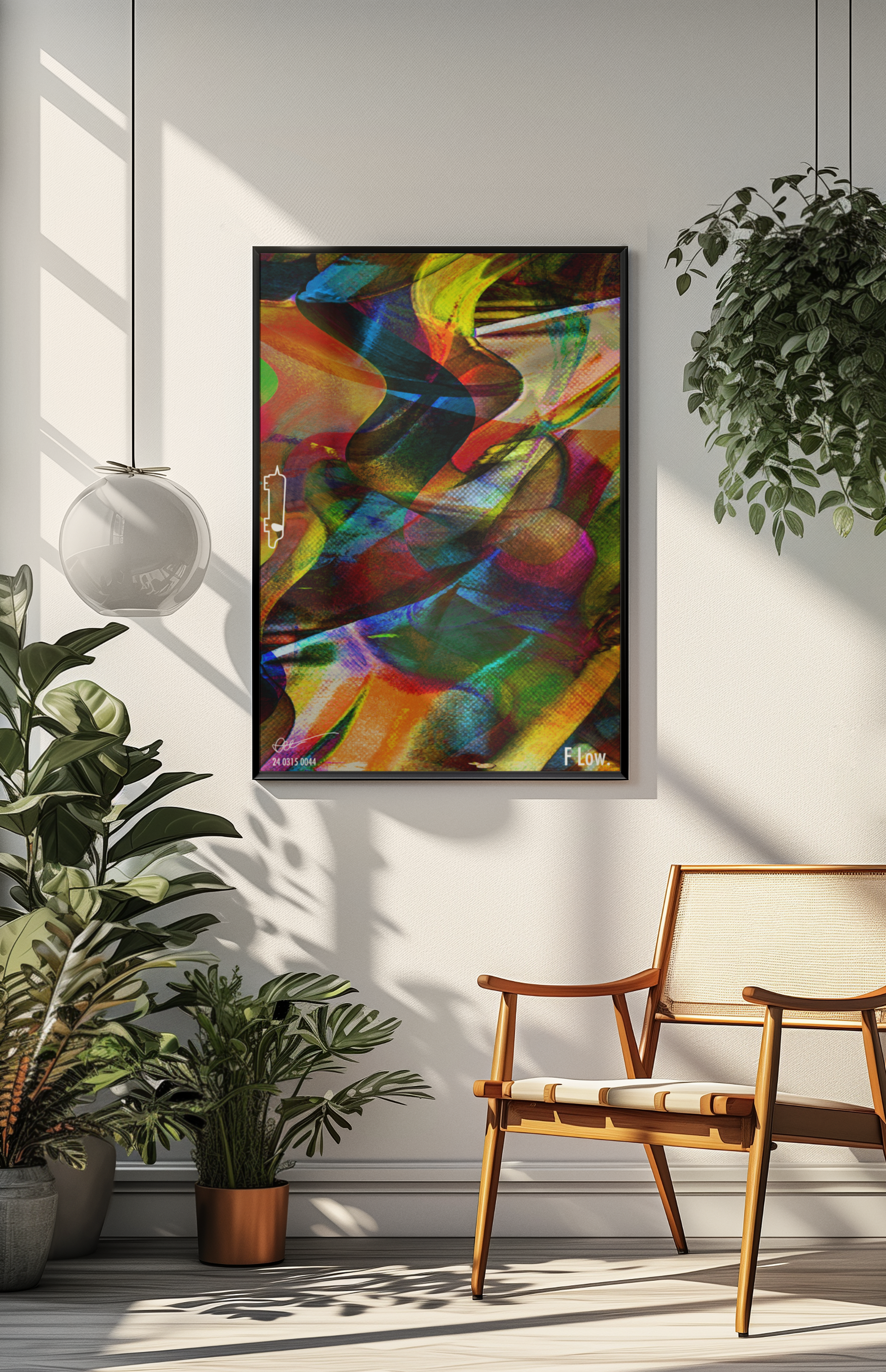 FLOW – A2 Abstract Art Print | Japanese Artist | Vibrant Wall