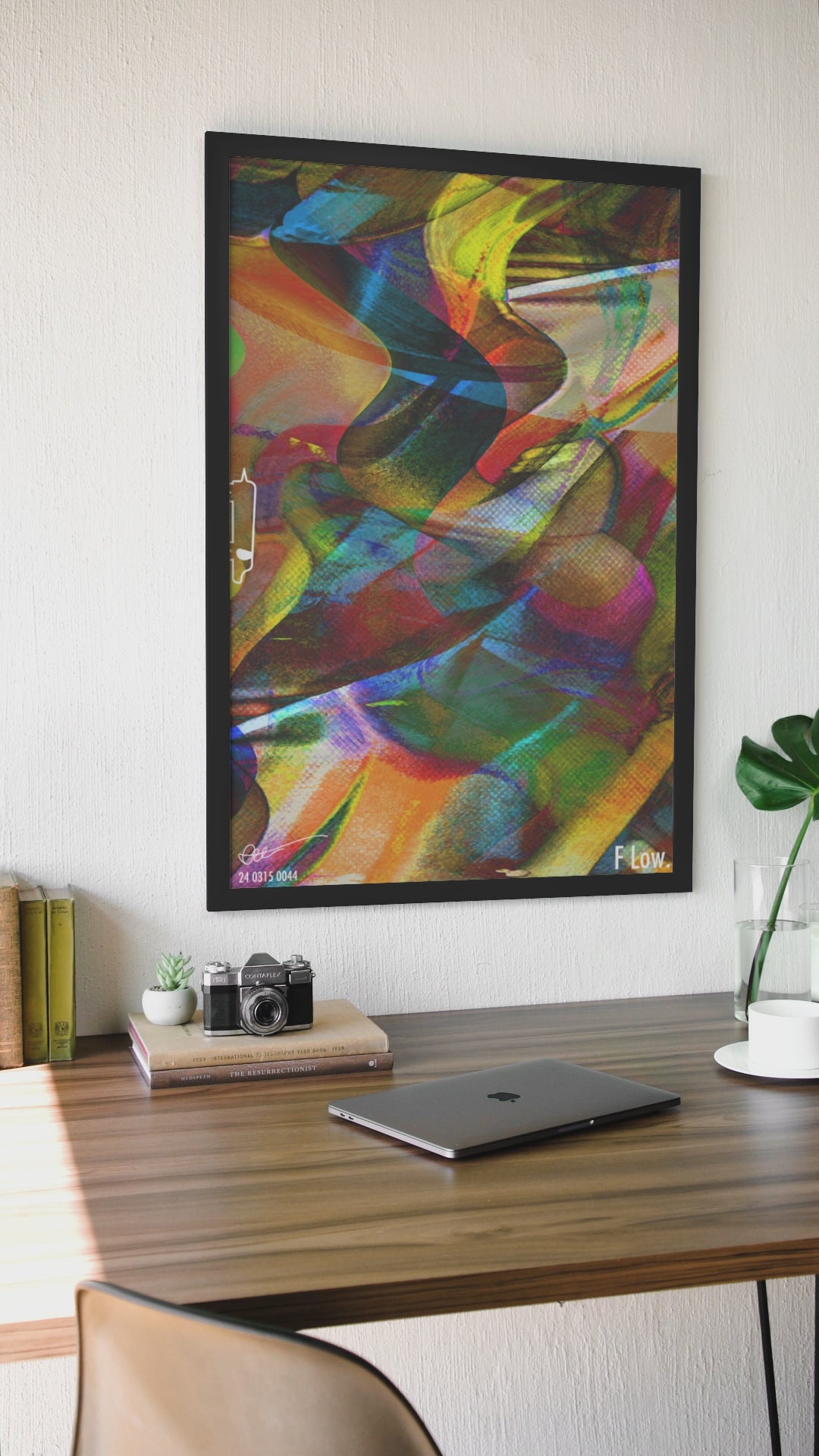 FLOW – A2 Abstract Art Print | Japanese Artist | Vibrant Wall